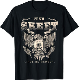 Team Skeet Lifetime Member - Skeet Name T-Shirt - T-Shirt | Black