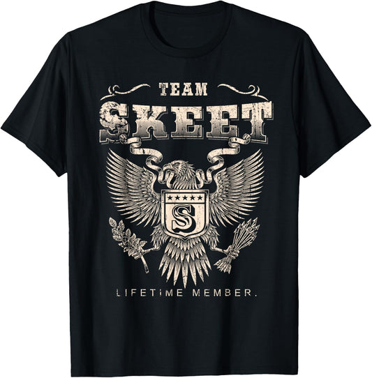 Team Skeet Lifetime Member - Skeet Name T-Shirt - T-Shirt | Black