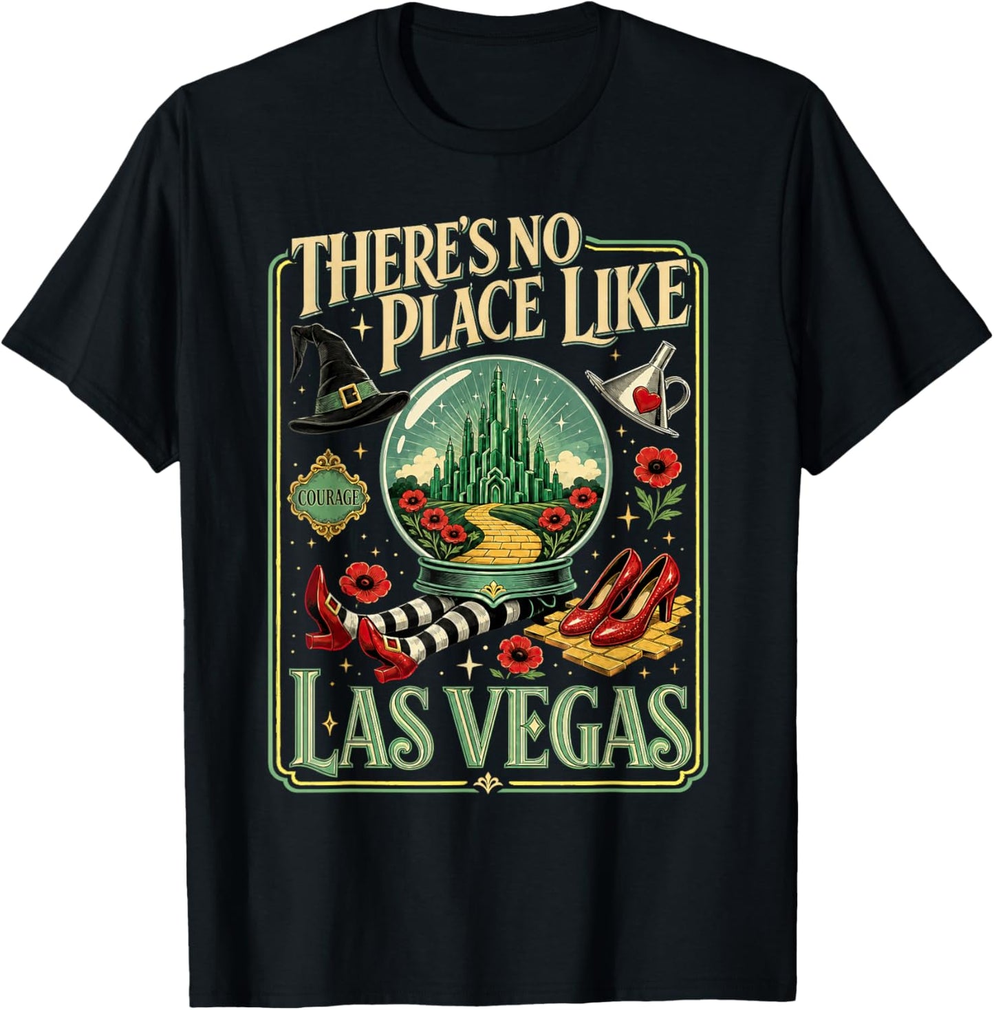 Las Vegas Traveling Trip There's No Place Likes Las Vegas T-Shirt - T-Shirt | Black