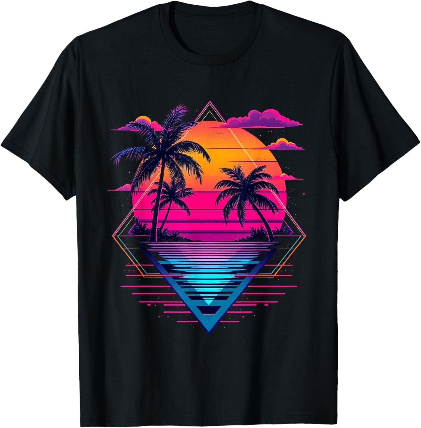 Vibrant Retro T-Shirt - T-Shirt | Black