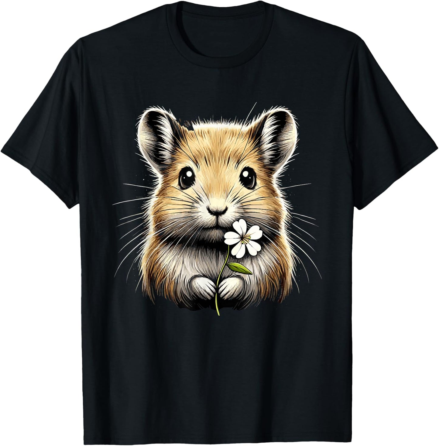 Adorable American Pika Habitat And Conservation Design T-Shirt - T-Shirt | Black