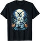 Cute Polar Bear Ghost Spooky Funny Halloween Costume Vintage T-Shirt - T-Shirt | Black