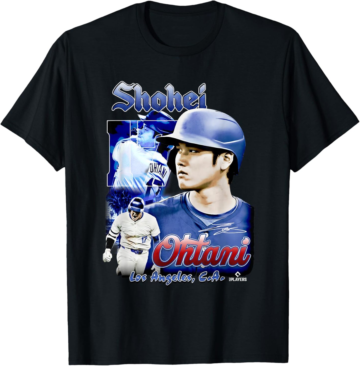 Shohei Ohtani | Los Angeles Baseball Players | MLBOHT7002 T-Shirt - T-Shirt | Black