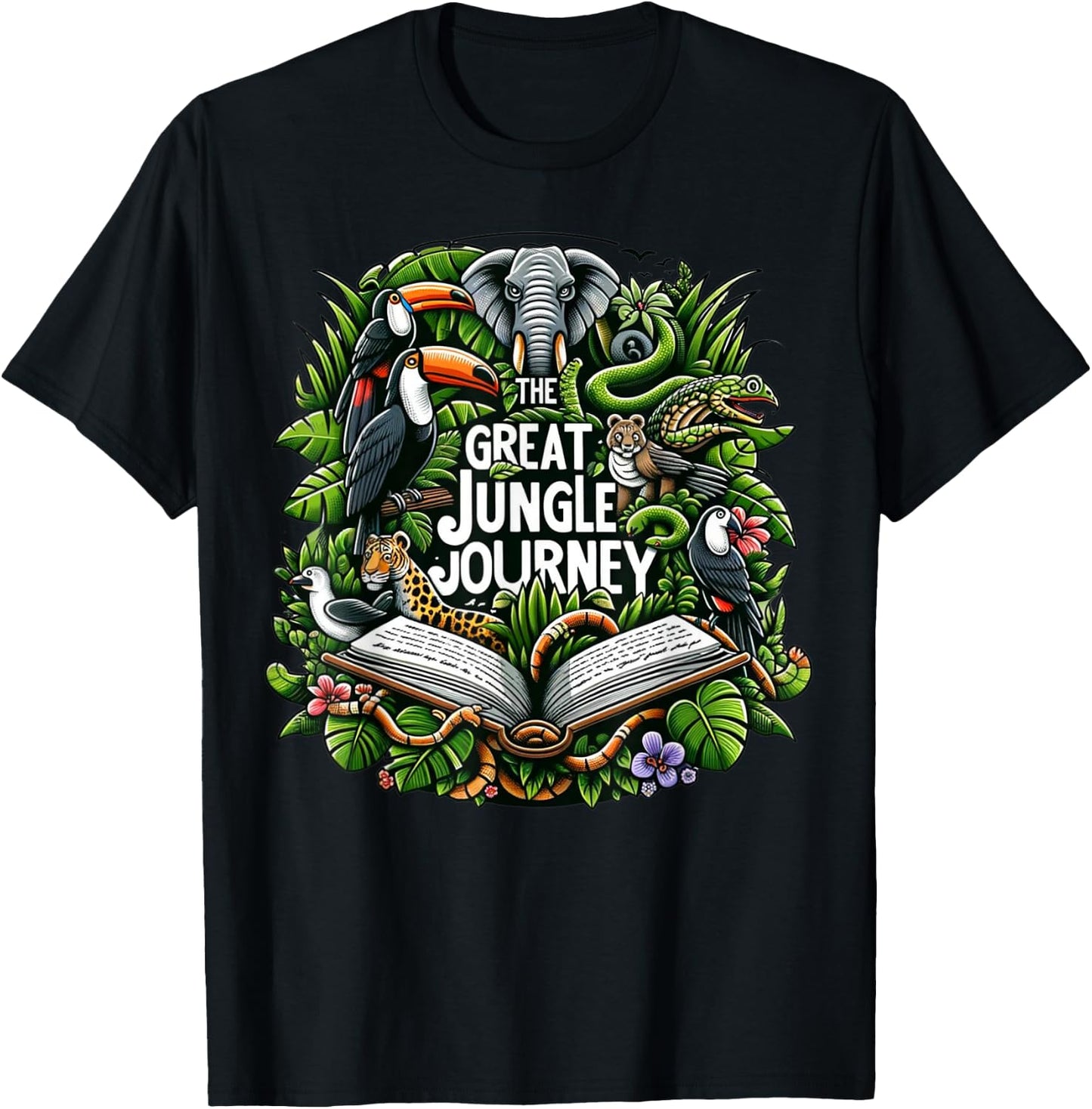 Jungle Journey VBS 2024 Vacation Bible School Summer Camp T-Shirt - T-Shirt | Black