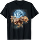 Frilled Lizard Shirt - Funny Lizards Howling at the Moon T-Shirt - T-Shirt | Black