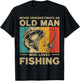 Funny Vintage Fishing Jokes Fisherman Bass Fish T-Shirt - T-Shirt | Black