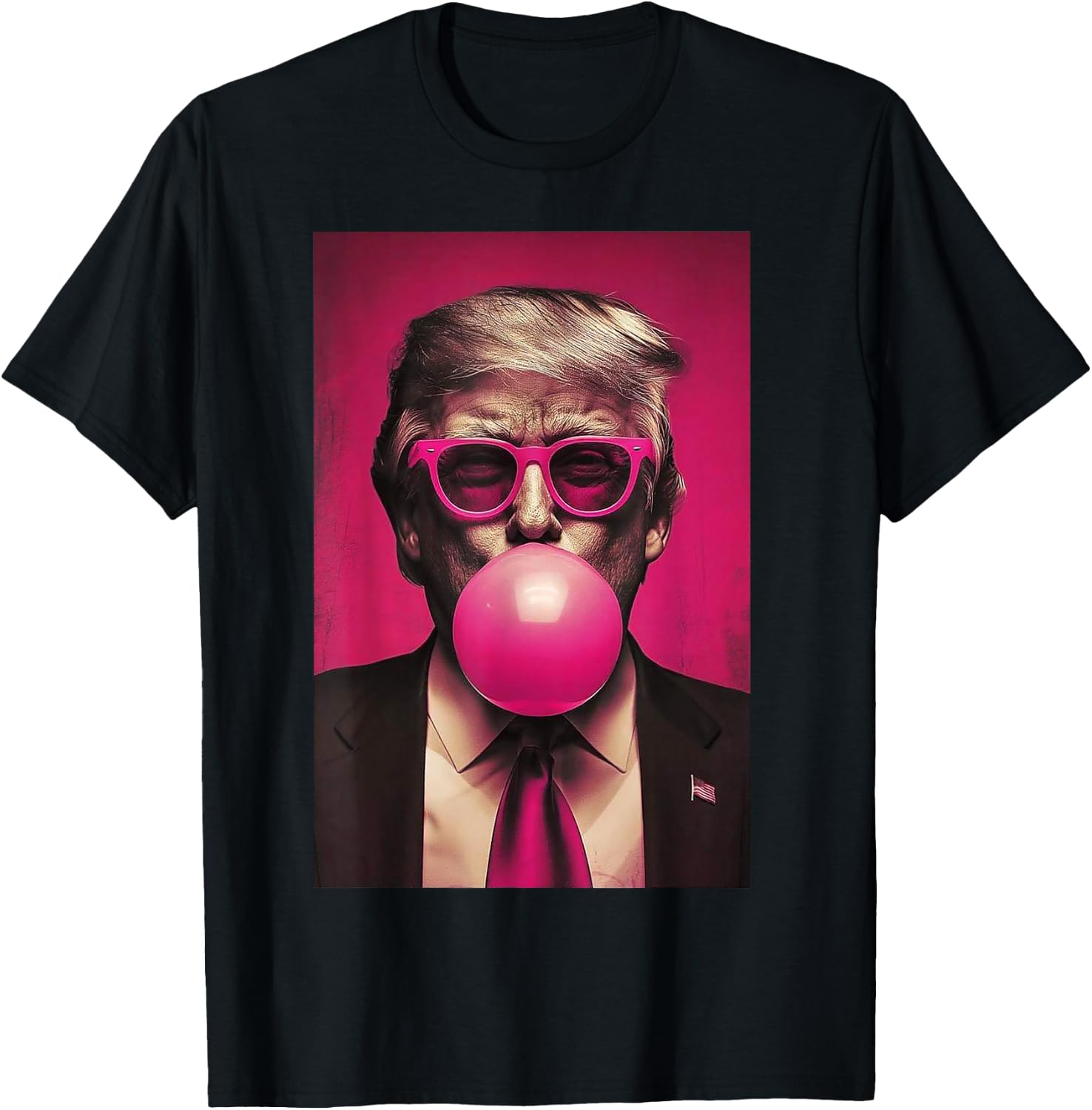 Trump Pink Bubblegum T-Shirt - T-Shirt | Black