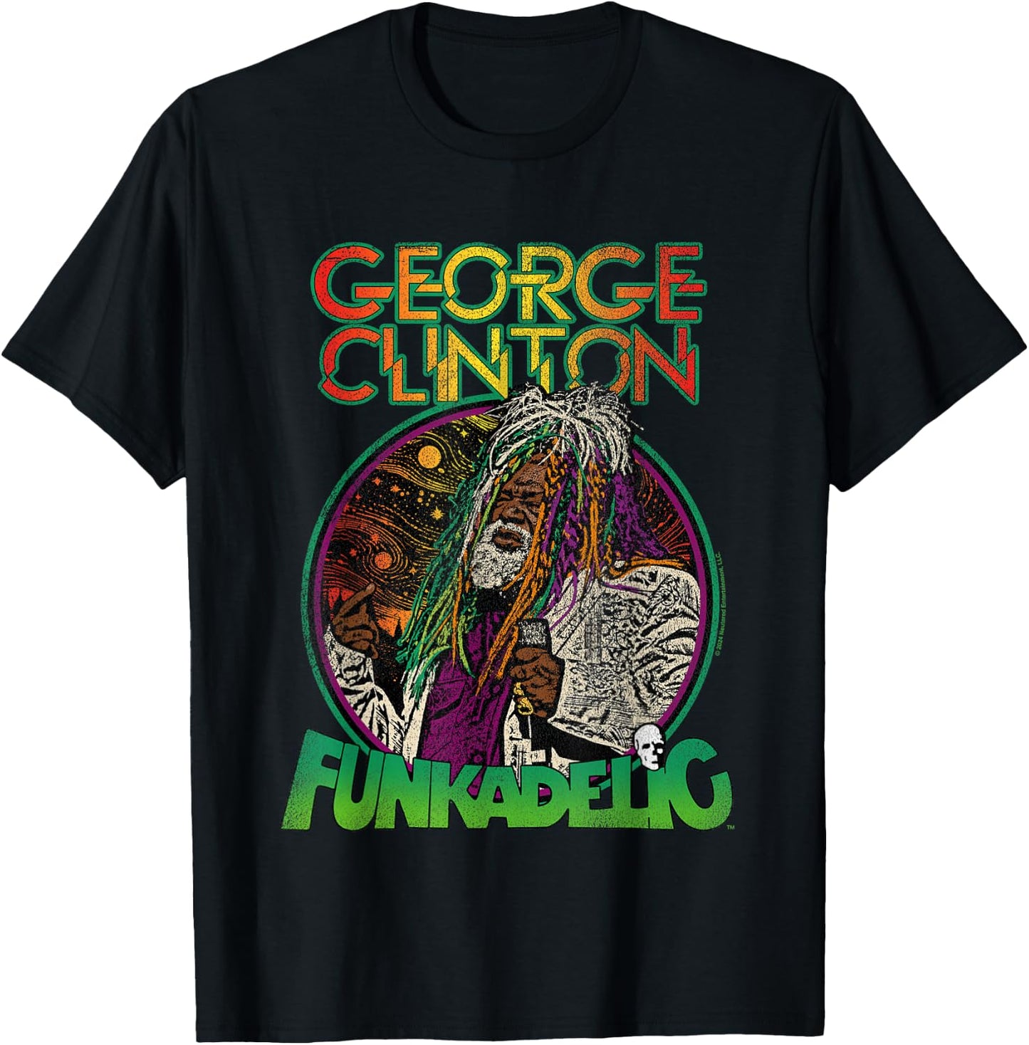 Popfunk George Clinton Live Hair , Small T-Shirt - T-Shirt | Black