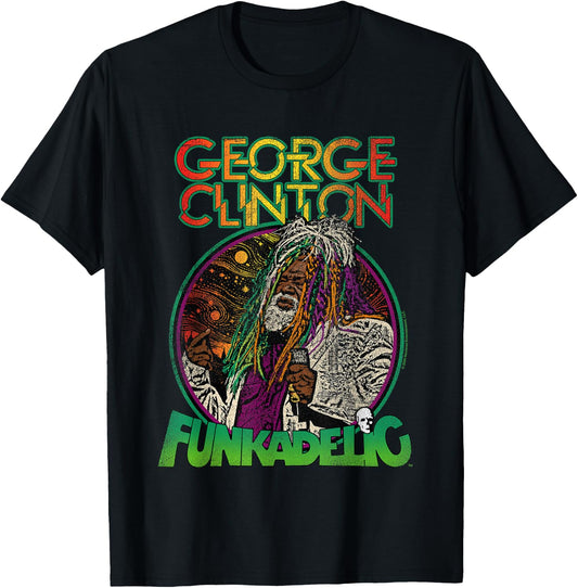 Popfunk George Clinton Live Hair , Small T-Shirt - T-Shirt | Black