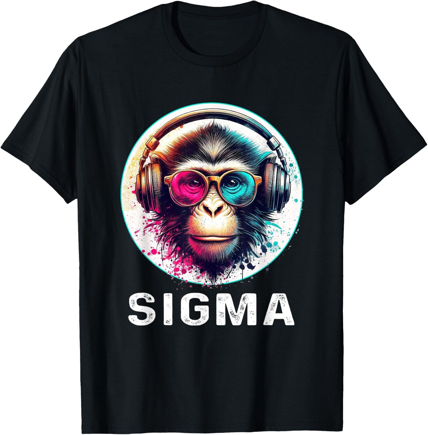 Sigma Meme Shirts Ironic Meme Shirt Monkey Sigma Shirt Meme T-Shirt - T-Shirt | Black