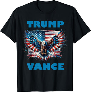 Trump Vance Eagle Donald Trump 2024 T-Shirt - T-Shirt | Black