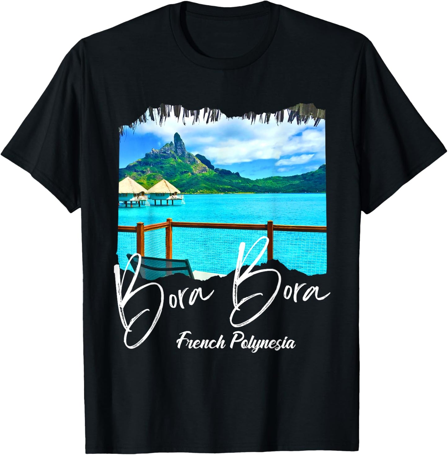 French Polynesia Bora Bora T-Shirt - T-Shirt | Black
