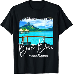 French Polynesia Bora Bora T-Shirt - T-Shirt | Black