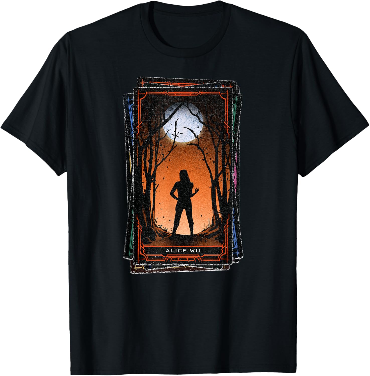 Marvel Agatha All Along Disney+ Alice Wu Tarot Card T-Shirt - T-Shirt | Black