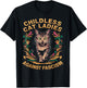 Childless Cat Ladies Against Fascism T-Shirt - T-Shirt | Black