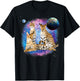 Serval Cats in the Galaxy, Serval Lover, Funny Serval Cat Men Women Kids T-Shirt - T-Shirt | Black