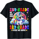 Kids Unicorn 2nd Grade We Are Done 3rd Grade Here We Come T-Shirt - T-Shirt | Black