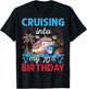 70th Birthday Cruise My 70 Year Old Cruising Into Birthday T-Shirt - T-Shirt | Black
