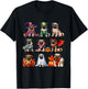 Pug Halloween Costume Spooky Ghost Pumpkin Pug Halloween T-Shirt - T-Shirt | Black