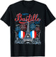 Happy Bastille Day 14th July - France Independence Patriotic T-Shirt - T-Shirt | Black