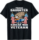 Proud Daughter Of A Korean War Veteran Military Vet's Child T-Shirt - T-Shirt | Black
