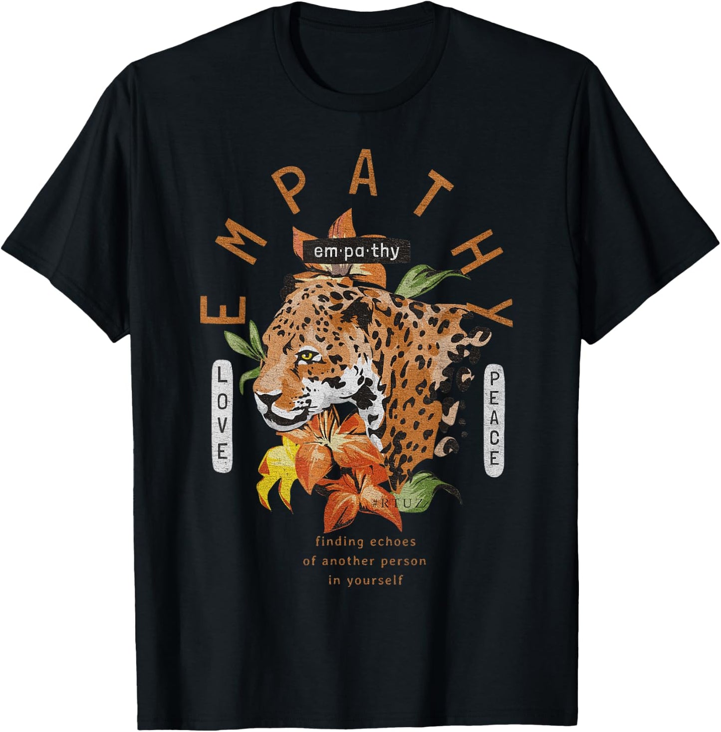 Hip Hop Y2K Vintage Hipster Edgy Urban Streetwear Tiger Men Women Girls Kids T-Shirt - T-Shirt | Black