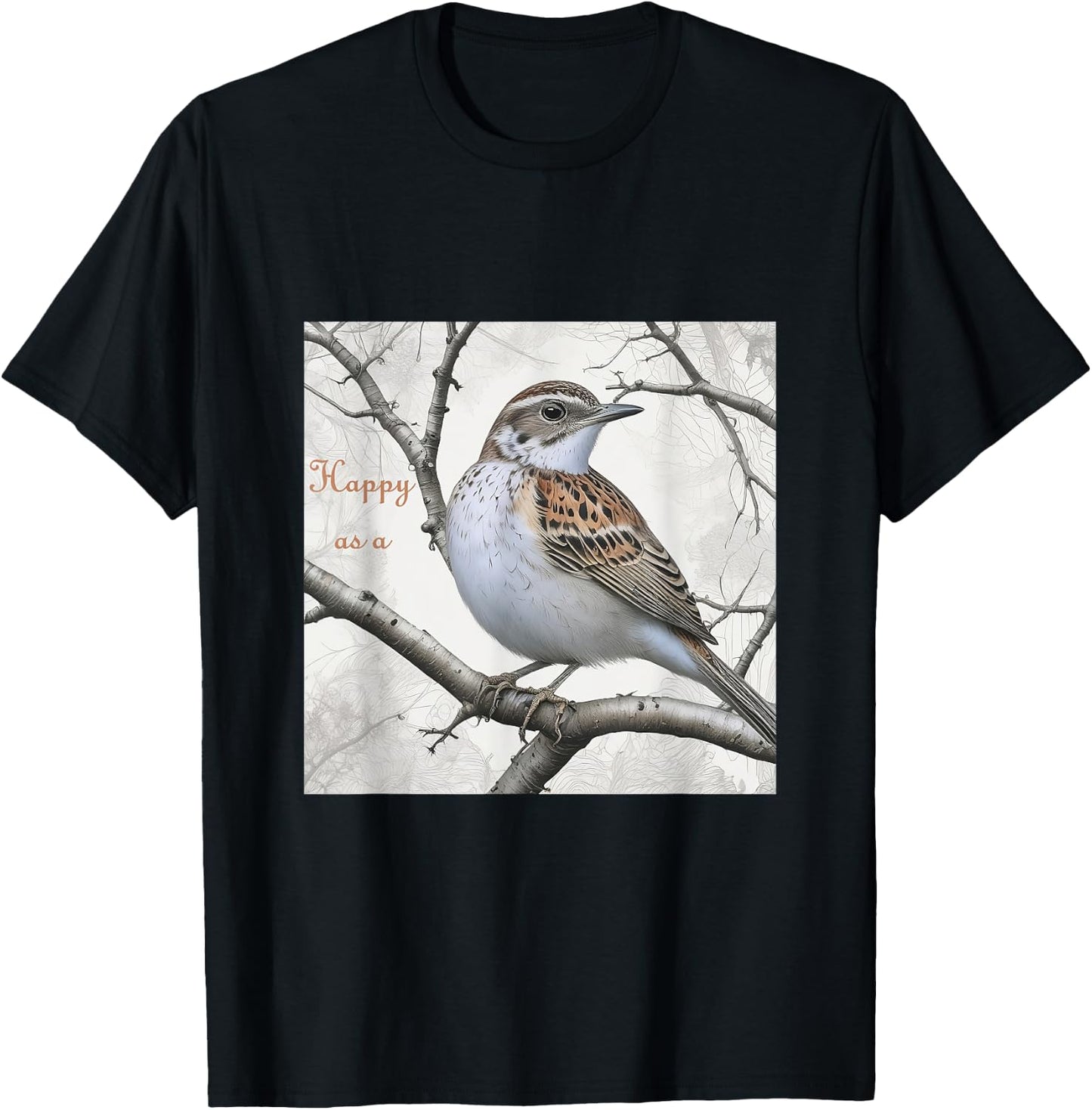 Happy as a lark T-Shirt - T-Shirt | Black
