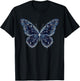 Space Stars Butterfly Art T-Shirt - T-Shirt | Black