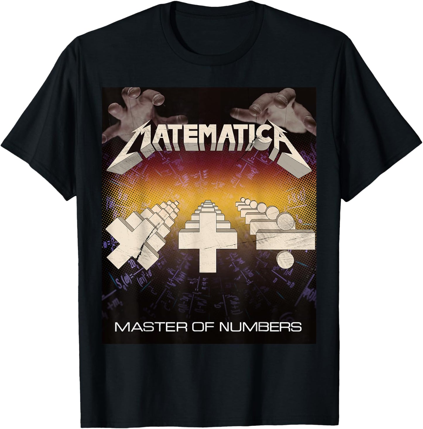 Matematica Master Of Numbers Math Teachers Puppets Parody T-Shirt - T-Shirt | Black