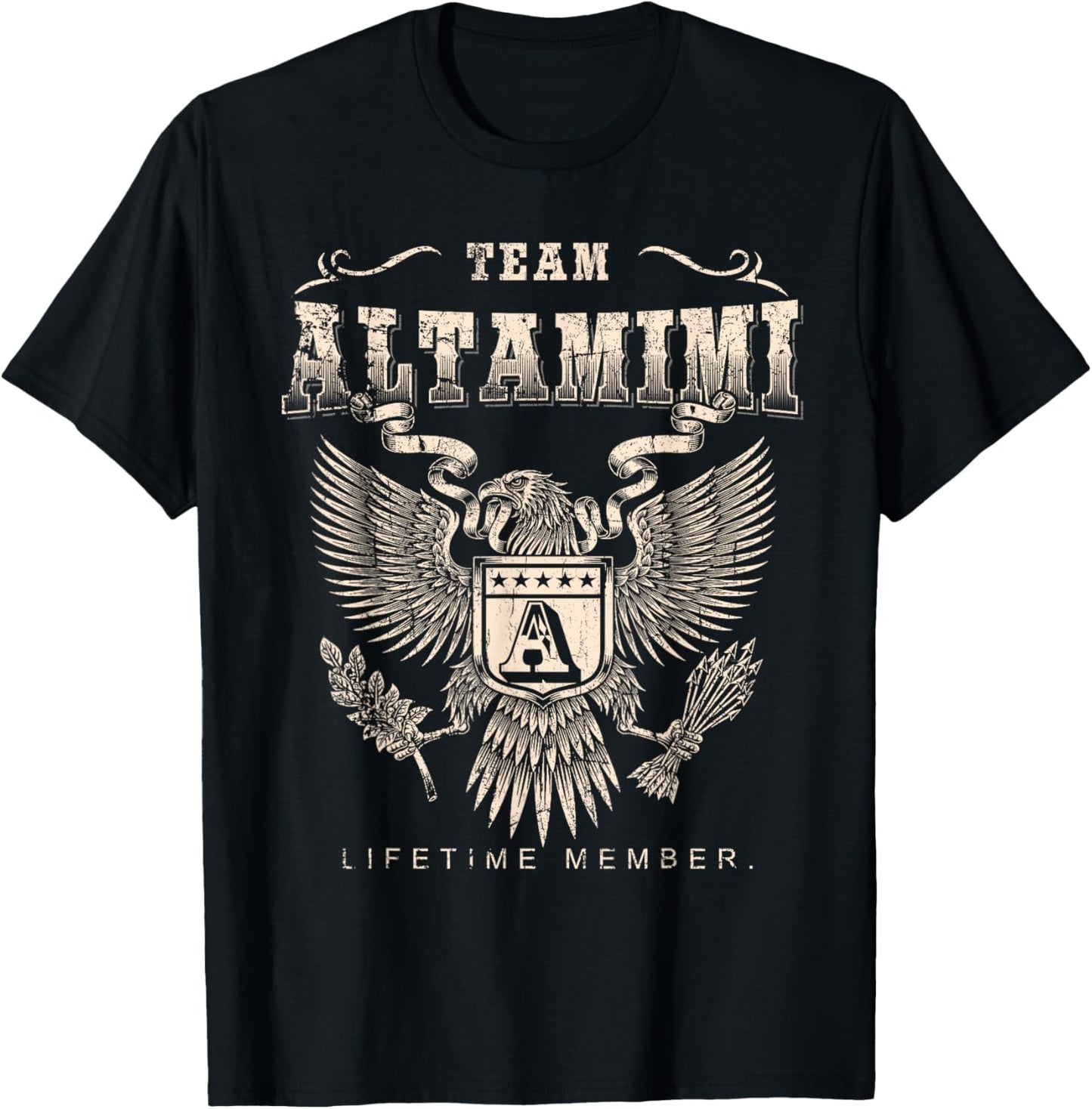 Team Altamimi Lifetime Member - Altamimi Name T-Shirt - T-Shirt | Black