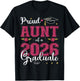 Proud Aunt of a class of 2026 graduate for graduation T-Shirt - T-Shirt | Black