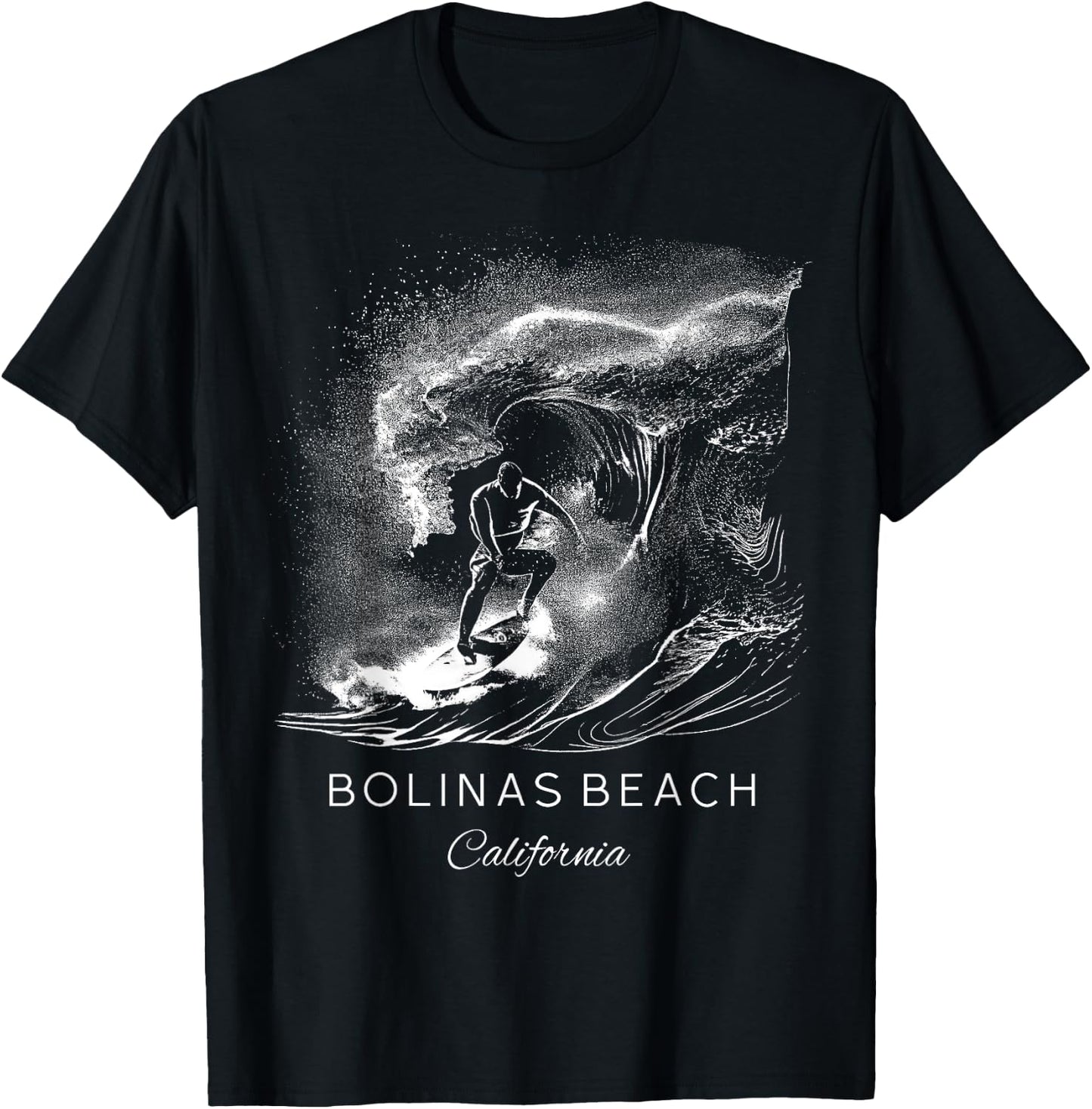 Bolinas Beach California Women Kids T-Shirt - T-Shirt | Black