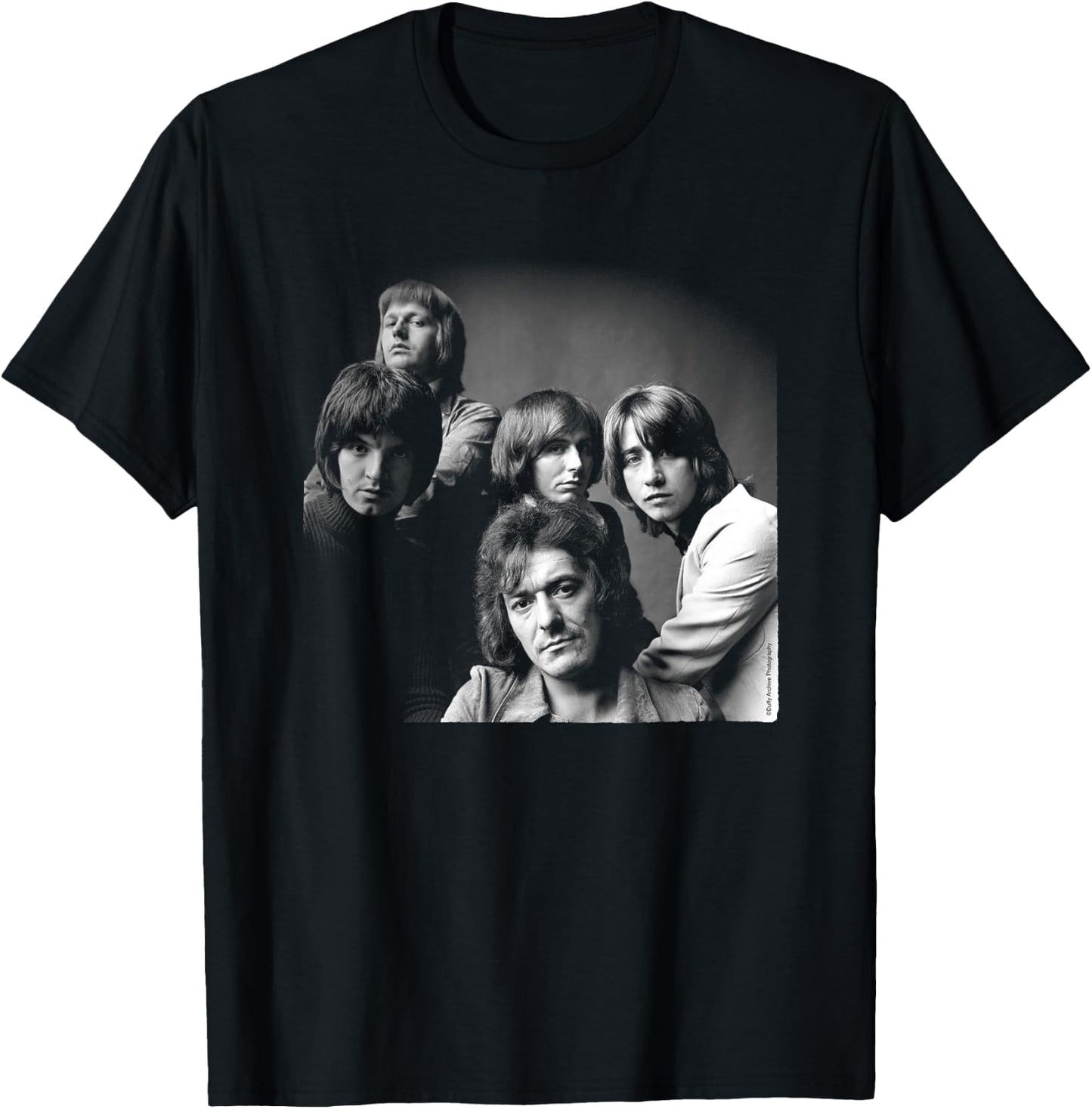 Duffy Archive Photography The Hollies Band Photo 1972 T-Shirt - T-Shirt | Black