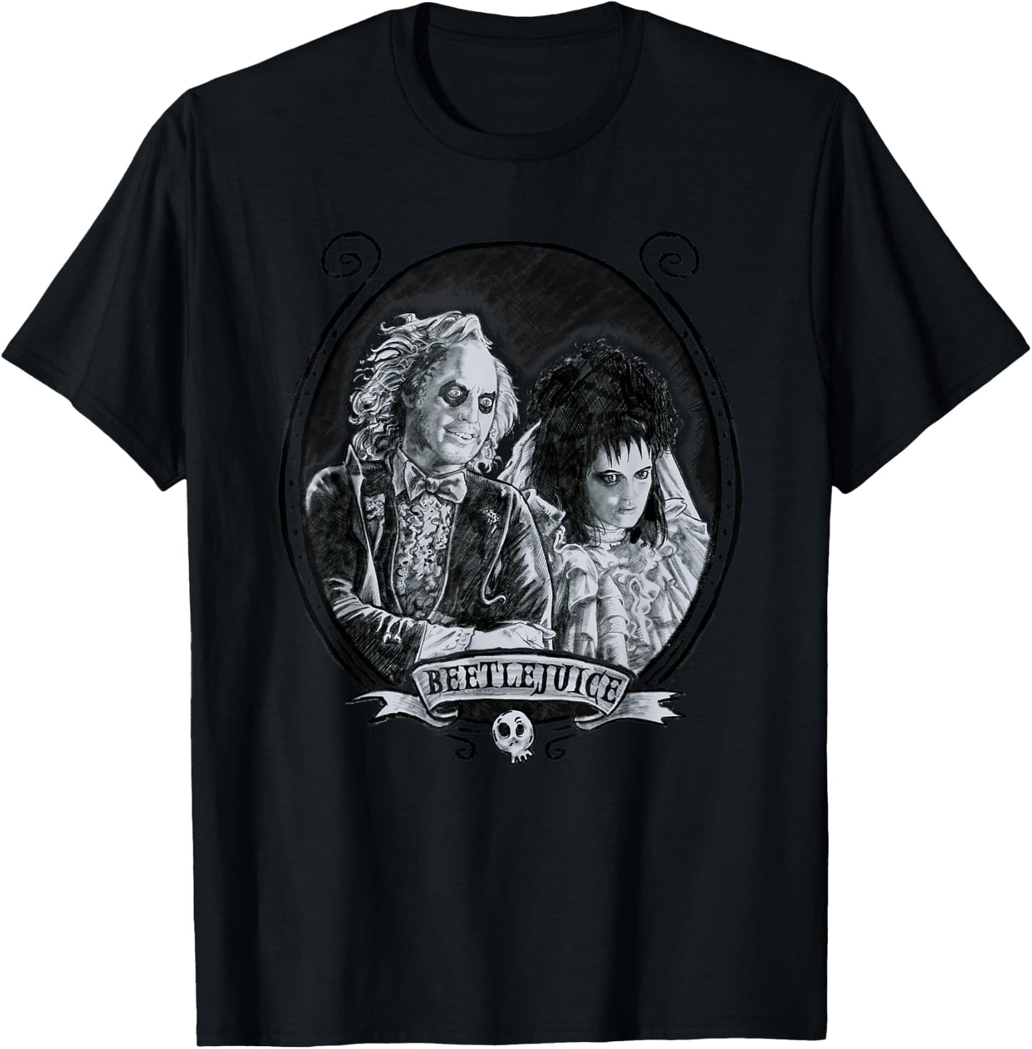 Beetlejuice - Graphite Beetlejuice T-Shirt - T-Shirt | Black