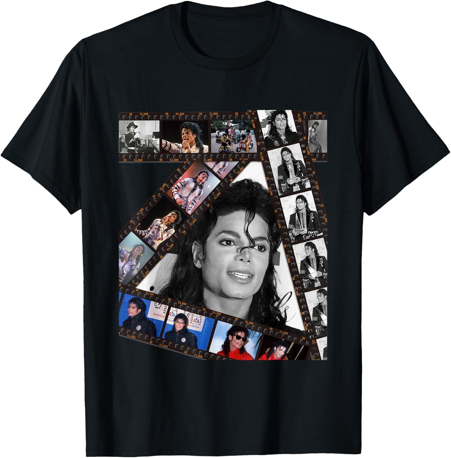 The King of Pop Michael Jackson MJ-002 Black Cotton 100% , -Adults, Small, Short Sleeve T-Shirt - T-Shirt | Black