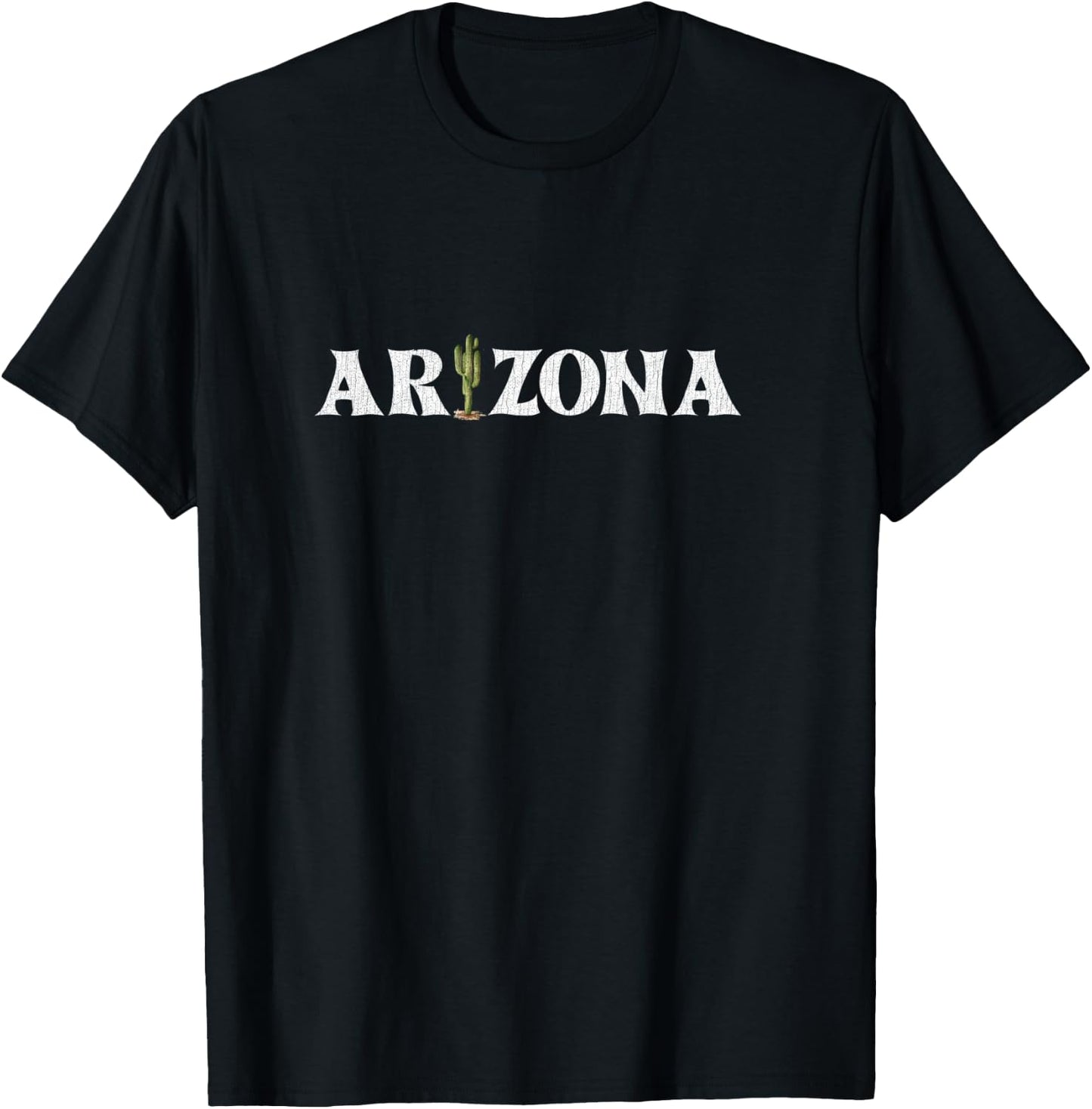 Arizona State Gift Souvenir | Arizona Cactus T-Shirt - T-Shirt | Black