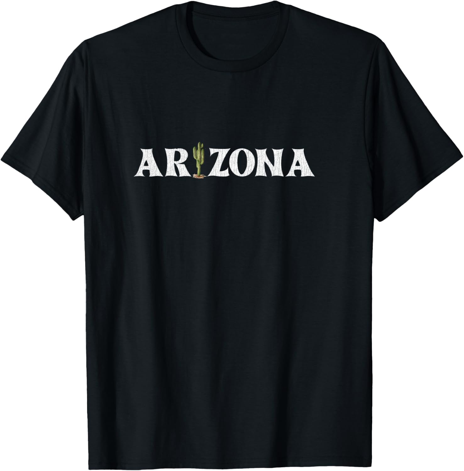 Arizona State Gift Souvenir | Arizona Cactus T-Shirt - T-Shirt | Black