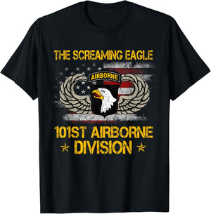 101st Airborne Division Veteran , Veterans Day Gifts T-Shirt - T-Shirt | Black