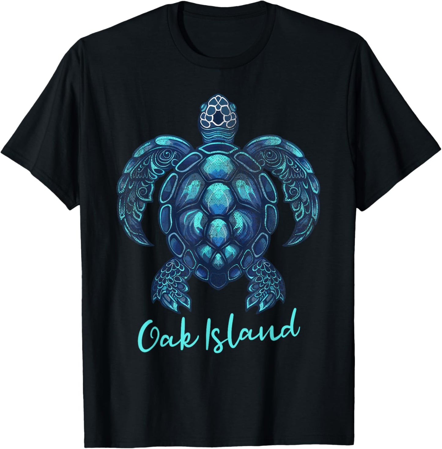 Oak Island North Carolina NC Turtle Selfie T-Shirt - T-Shirt | Black