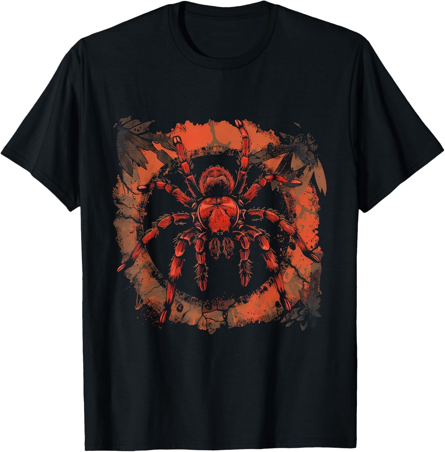 Tarantula Spider Nature Animal Art Wildlife Jungle Motif T-Shirt - T-Shirt | Black