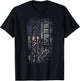 USA Flag Genealogy Shirt Women DNA Tree Genealogist T-Shirt - T-Shirt | Black