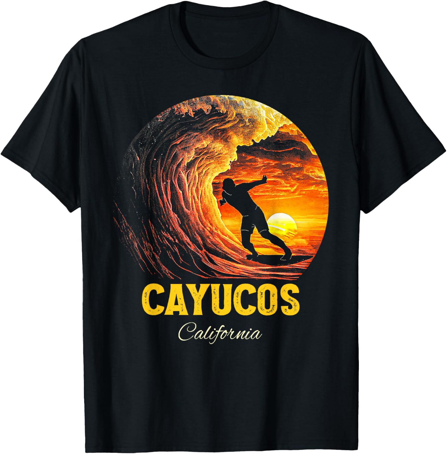 Cayucos California T-Shirt - T-Shirt | Black