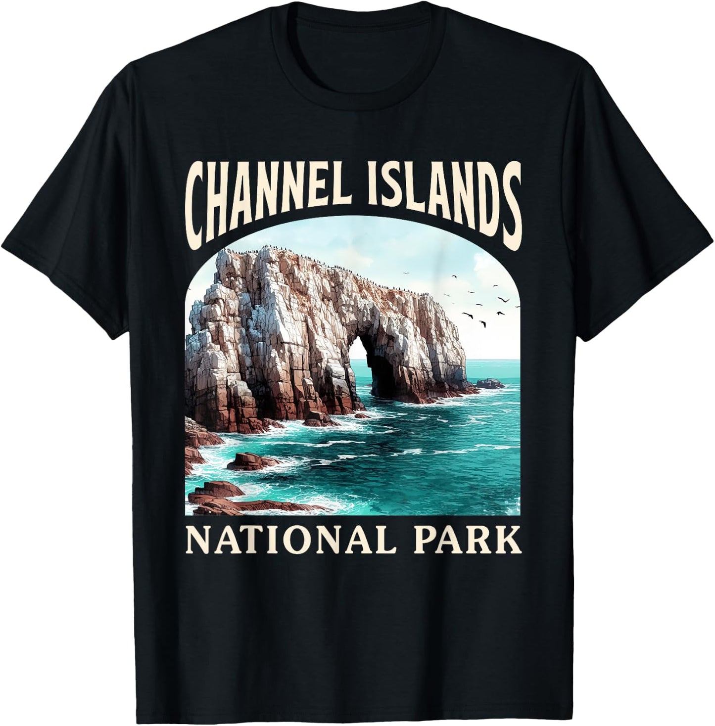 Channel Islands National Park California Nature Exploring T-Shirt - T-Shirt | Black