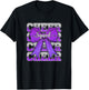 Cheer Squad Funny Cheerleader Cheerleading Coquette Purple T-Shirt - T-Shirt | Black