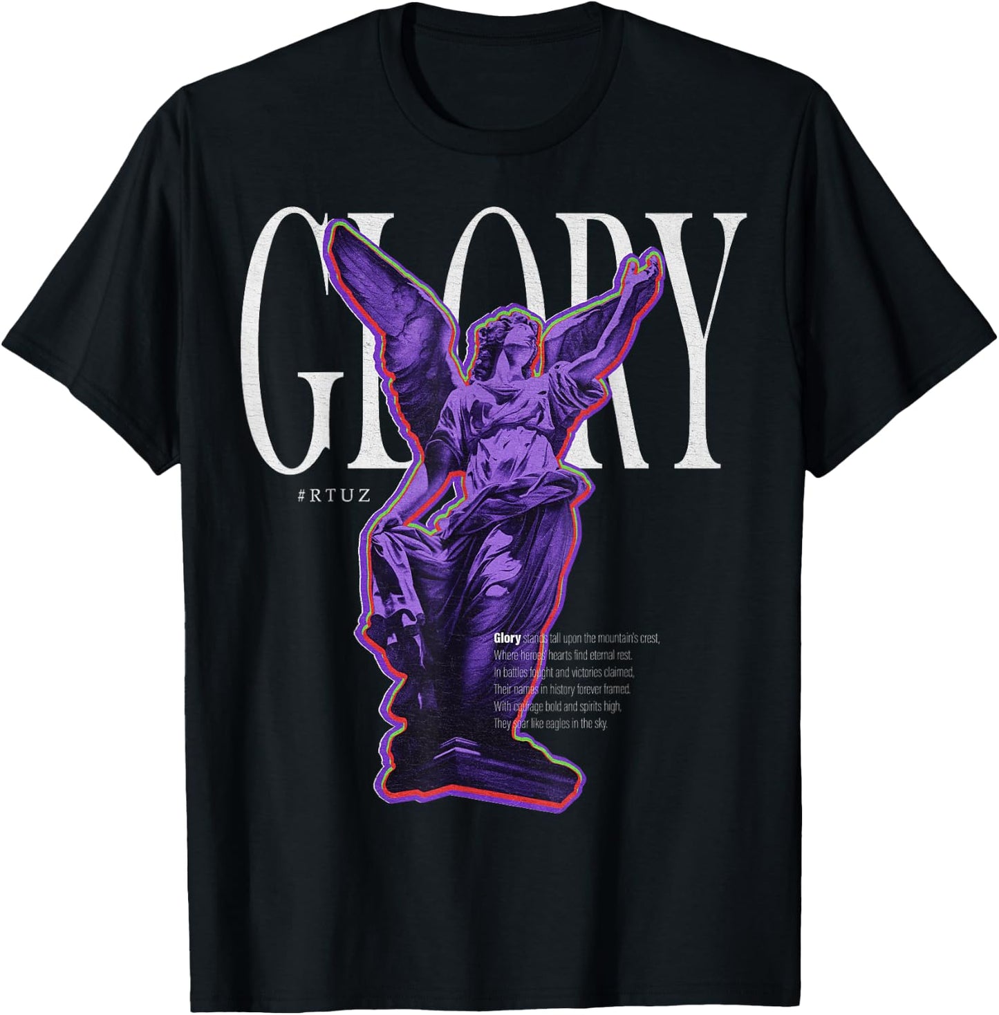 Hip Hop Y2K Vintage Hipster Edgy Urban Streetwear Angel T-Shirt - T-Shirt | Black