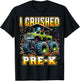 Graduation Pre-K Monster Truck Boys I Crushed Preschool Grad T-Shirt - T-Shirt | Black