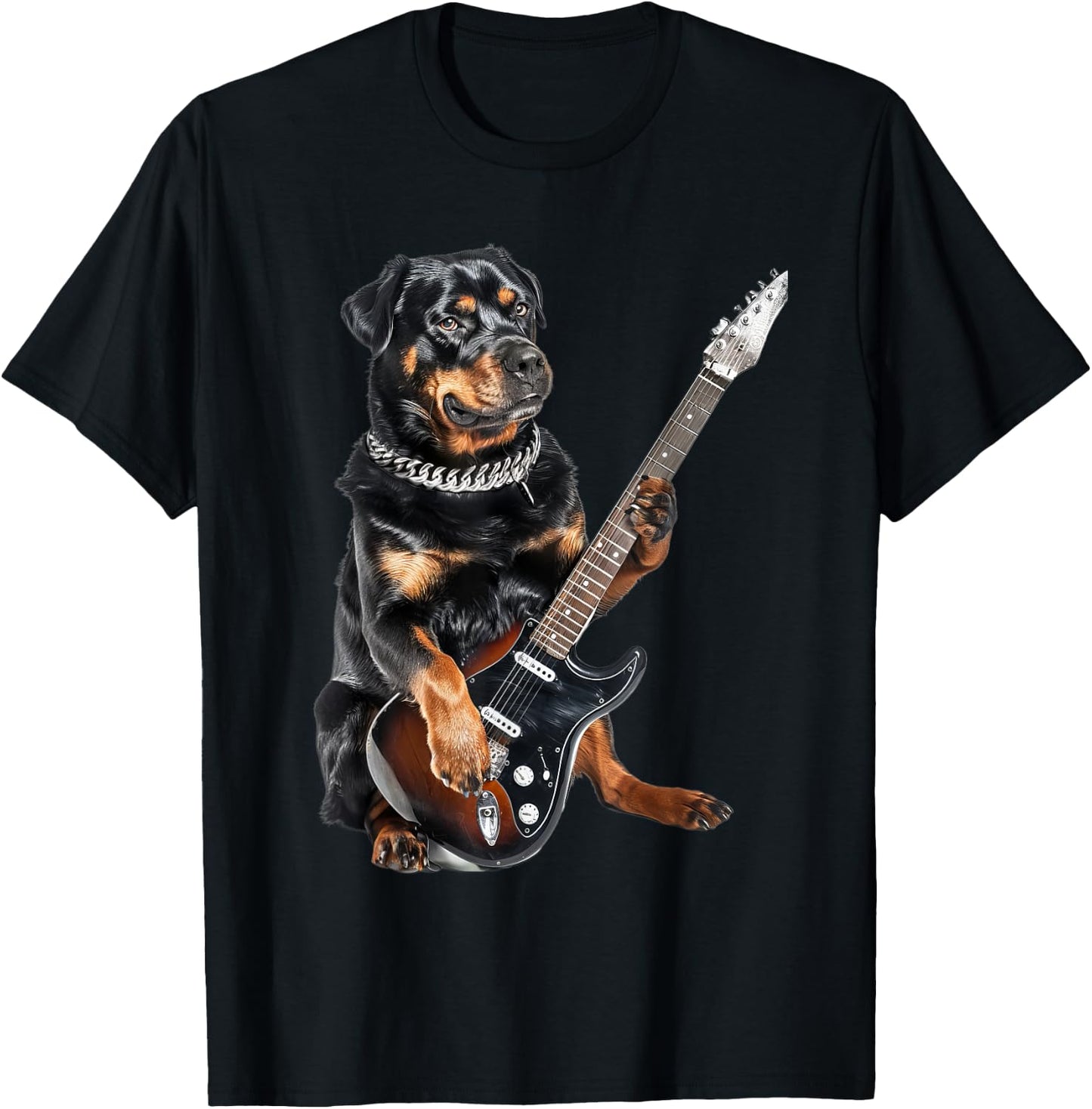 Rottweiler Guitar T-Shirt - T-Shirt | Black