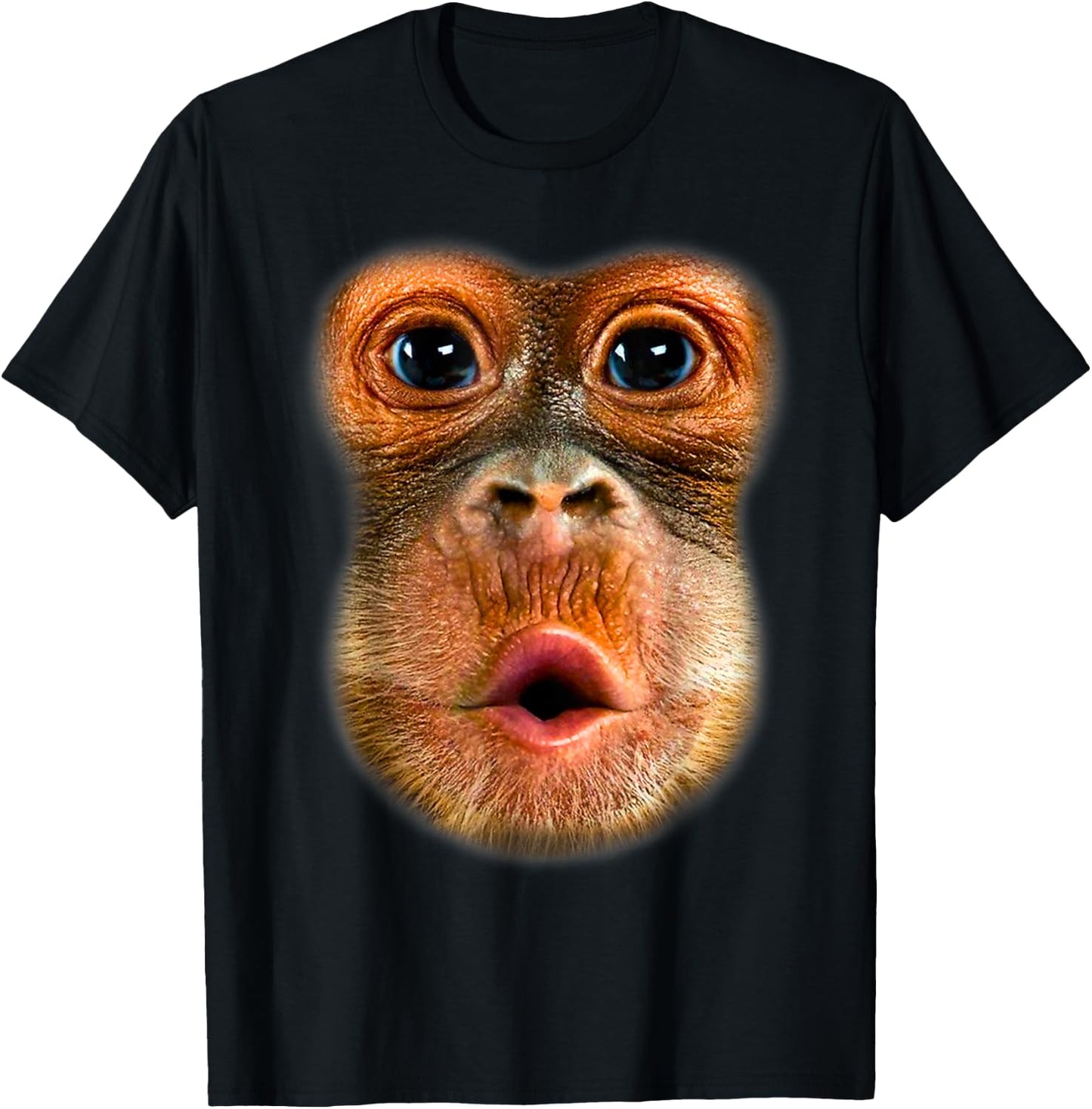 Monkey Stomach Funny Meme Cool Trending Viral Video T-Shirt - T-Shirt | Black