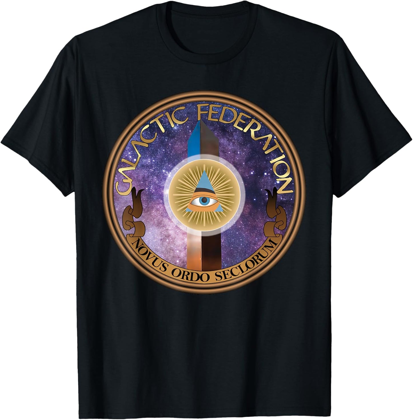 Galactic Federation - 2020 Funny Viral News - Alien Alliance T-Shirt - T-Shirt | Black