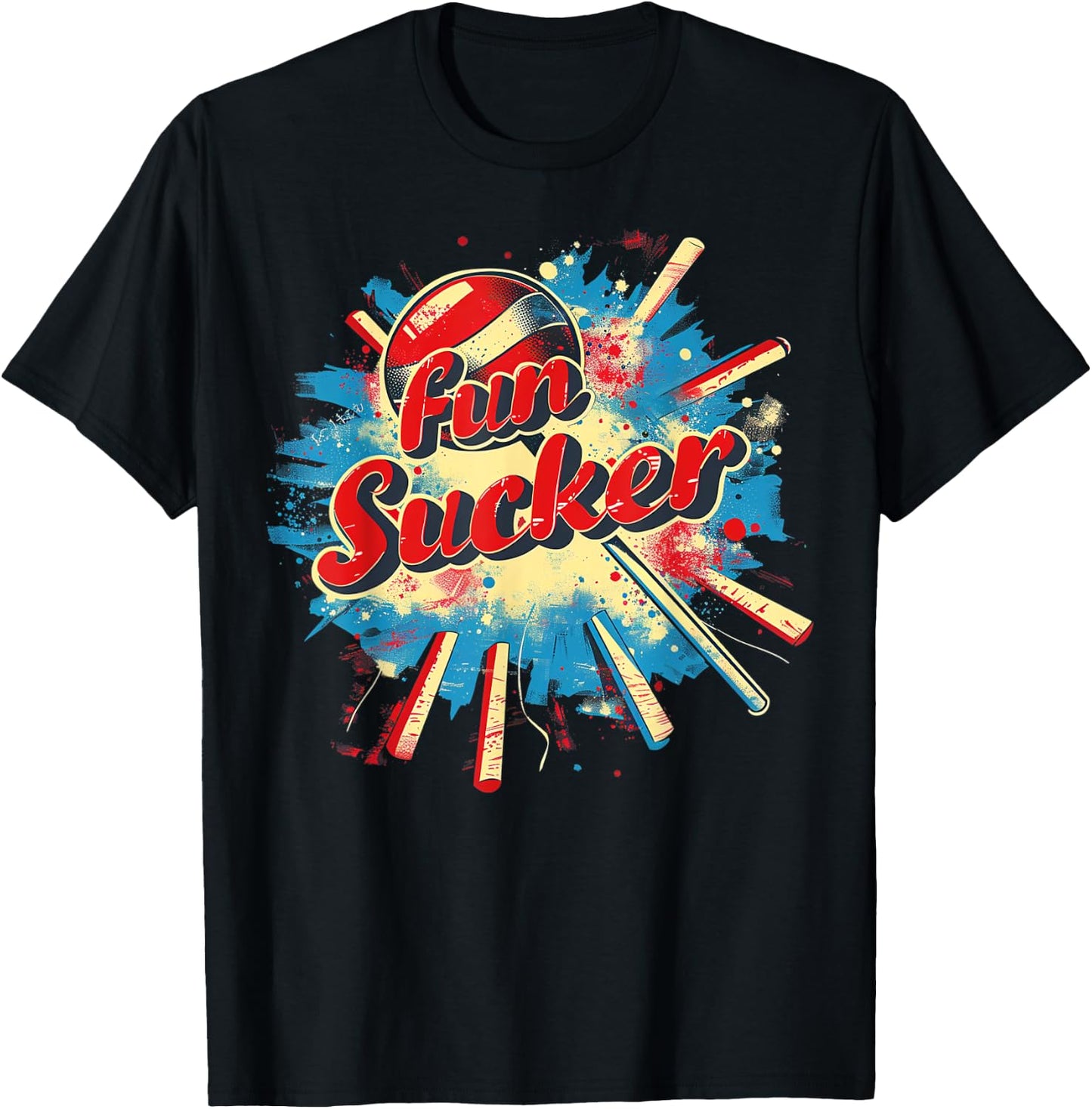 Fun Sucker Humor Design, Playful Lollipop Art T-Shirt - T-Shirt | Black